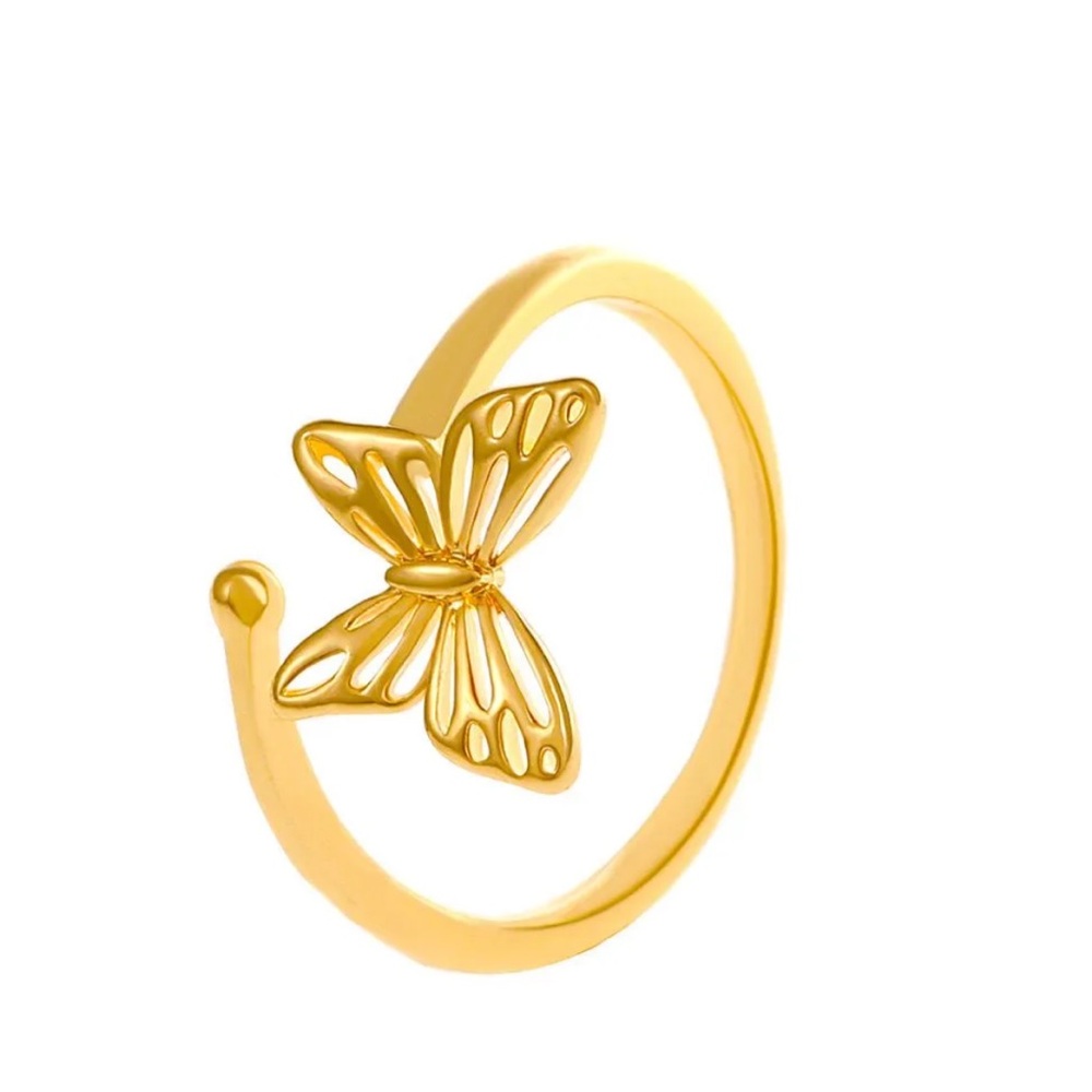Gold Floral Women's Toe Ring